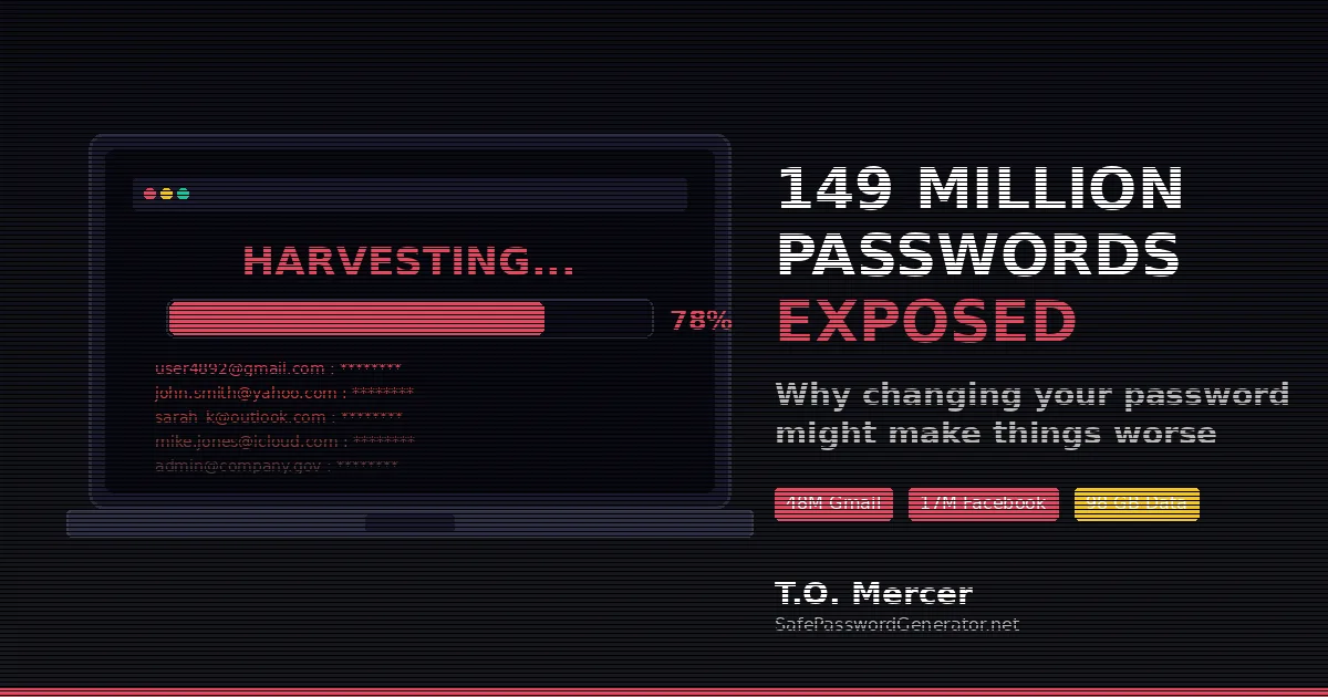 149M Passwords Leaked: Why Changing Yours is a Trap