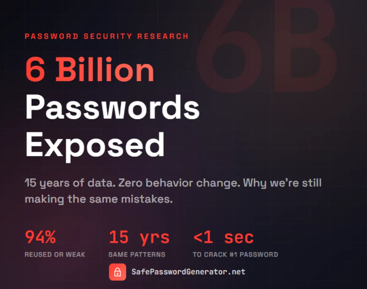 6 Billion Passwords Exposed: Why We Haven't Learned Anything in 15 Years