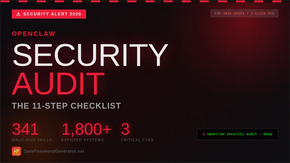 OpenClaw Security Audit: Complete Checklist (2026)