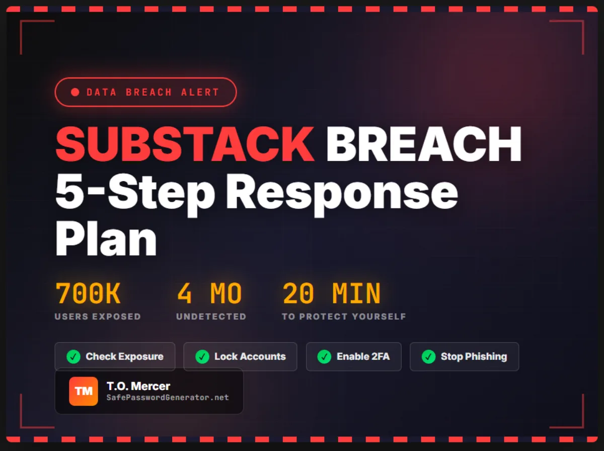 Substack data breach 2026 - 700,000 users exposed