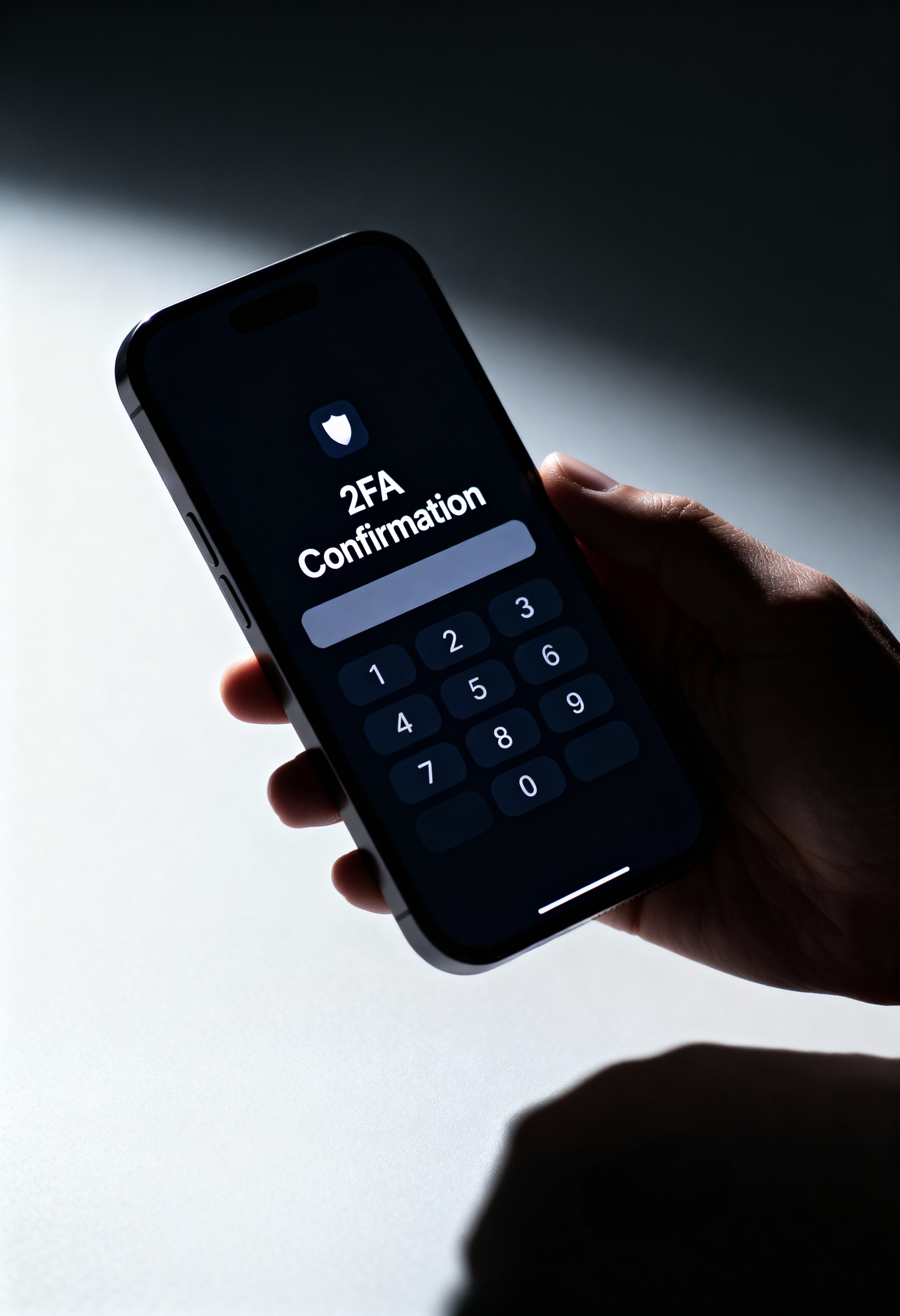 Authenticator app generating a verification code for two-factor authentication